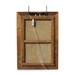 Oil on canvas \"Bouquet of flowers\" by Rudolf Zender (1901-1988).